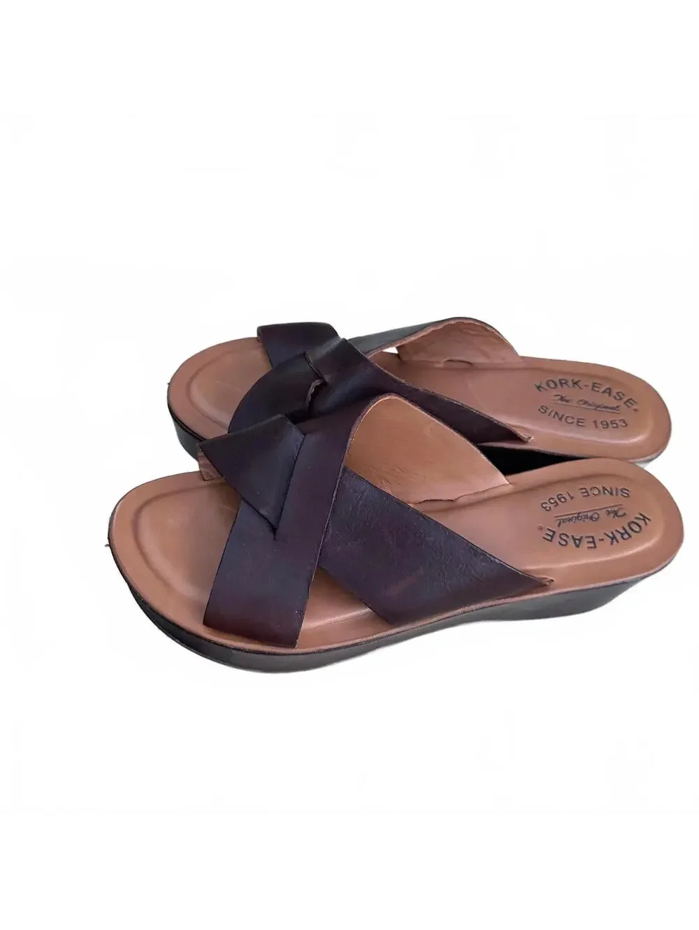 Kork Ease Platform Sandal size 8 Brown